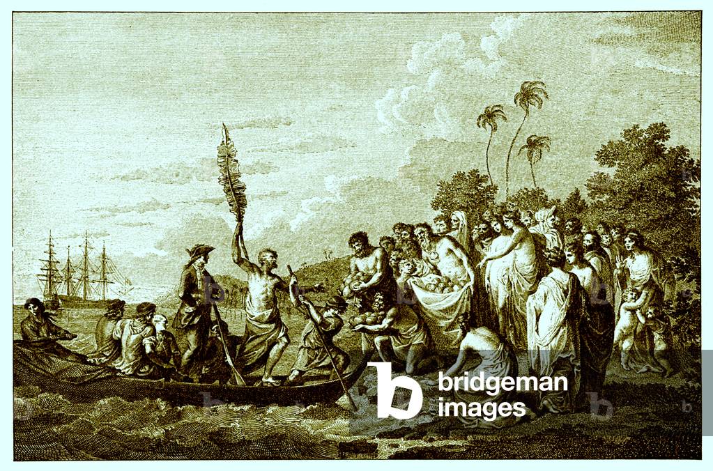 Captain Cook 's landing on the Friendly Islands