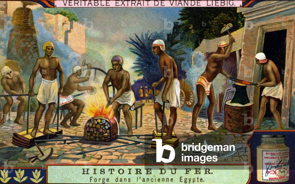 History of Iron: Forging iron in Ancient Egypt.
