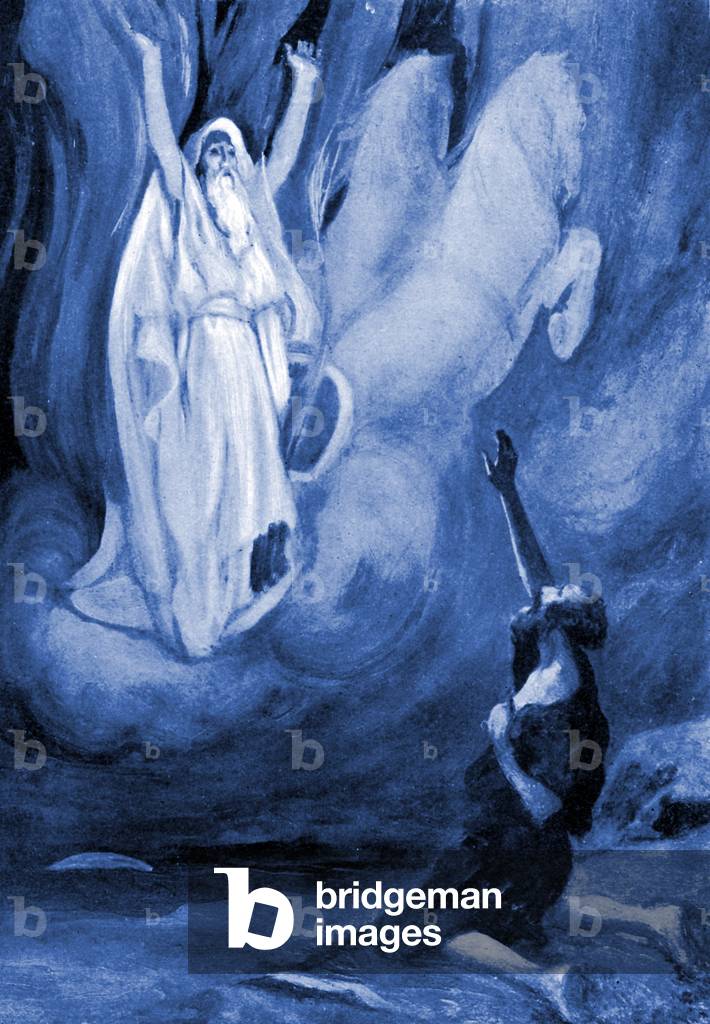 Elijah ascends in a chariot of fire - Bible