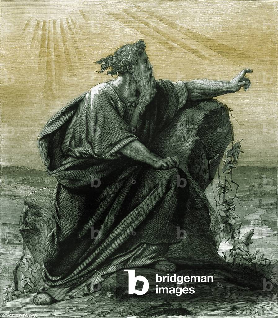 Moses viewing the promised land - Bible