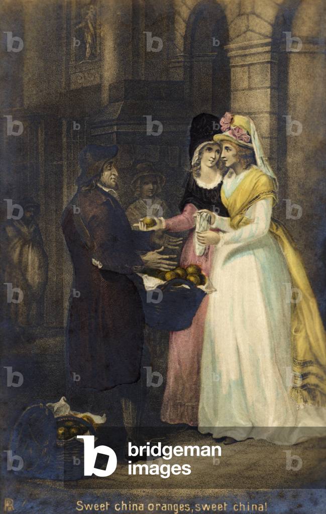 London tradesman selling ' Sweet china oranges, sweet china' (print)
