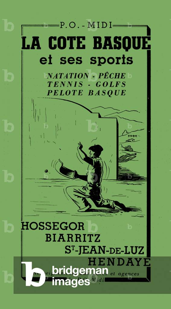 The Basque coast and its sports, 1937 (print)