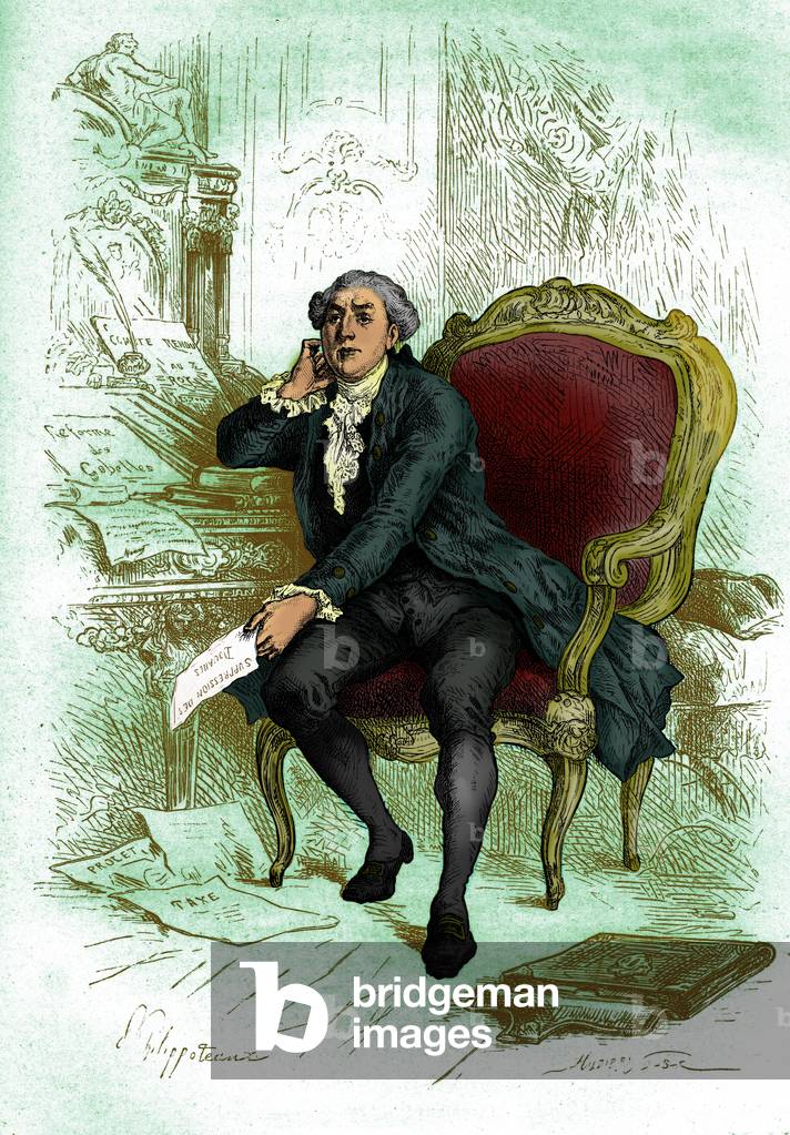 Necker in his château in Saint-Ouen