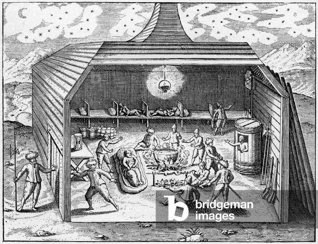 The winter camp of the Barents expedition