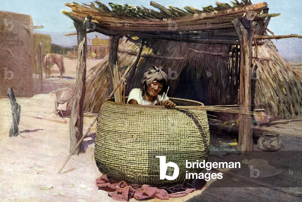 Native American Apache woma, 1920 (print)