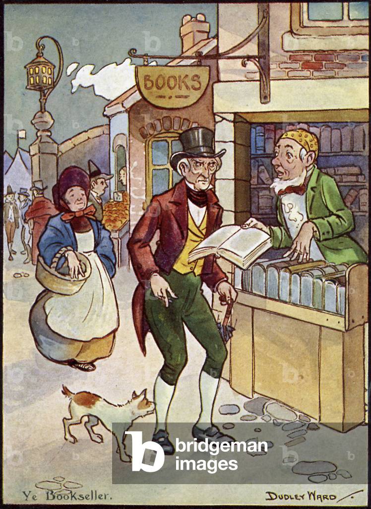 Ye Bookseller - illustration by Dudley Ward