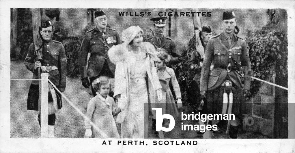 King George VI with his family in Perth, Scotland, 1935
