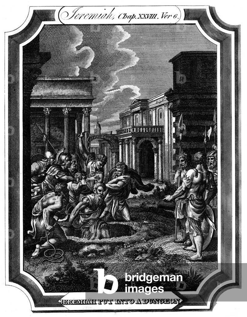 Jeremiah is imprisoned for prophesying the capture of Jerusalem by the Babylonians
