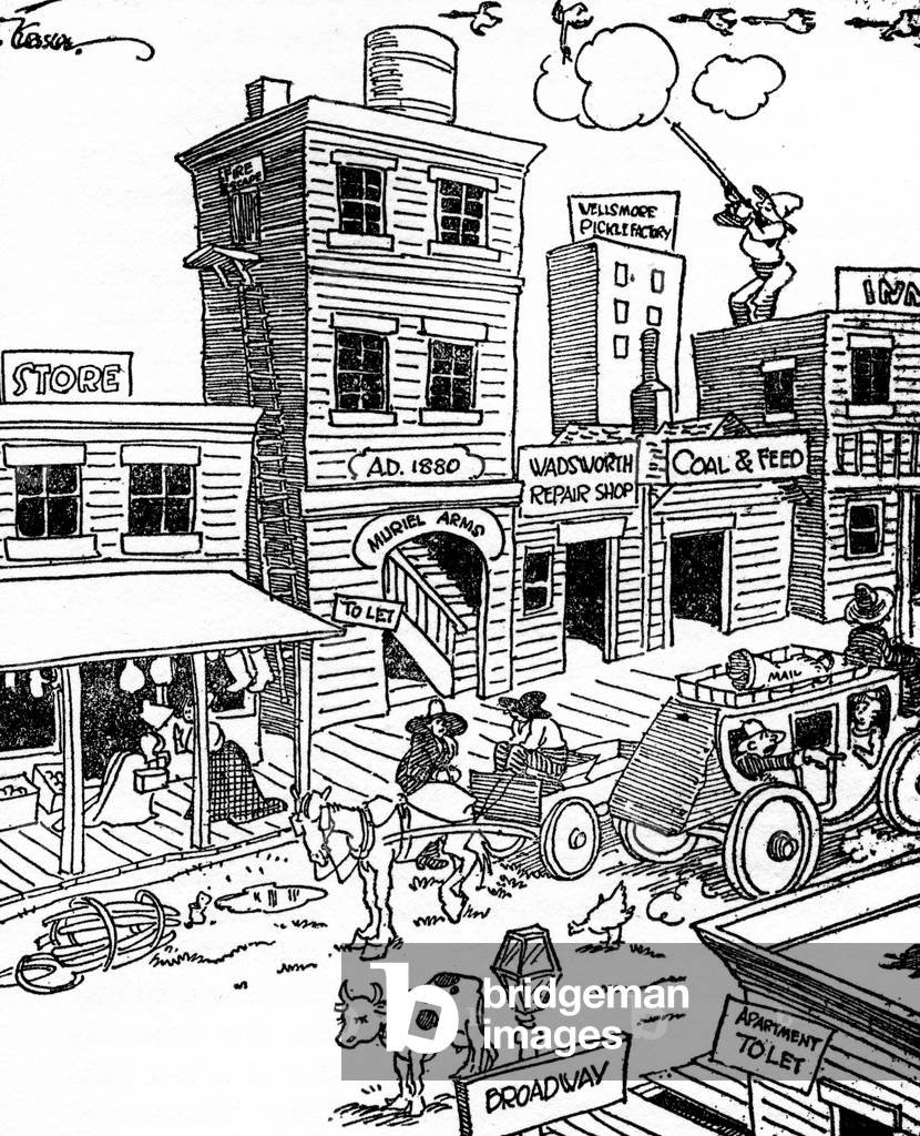 Architecture in Washington Heights, New York, in the 1890s.