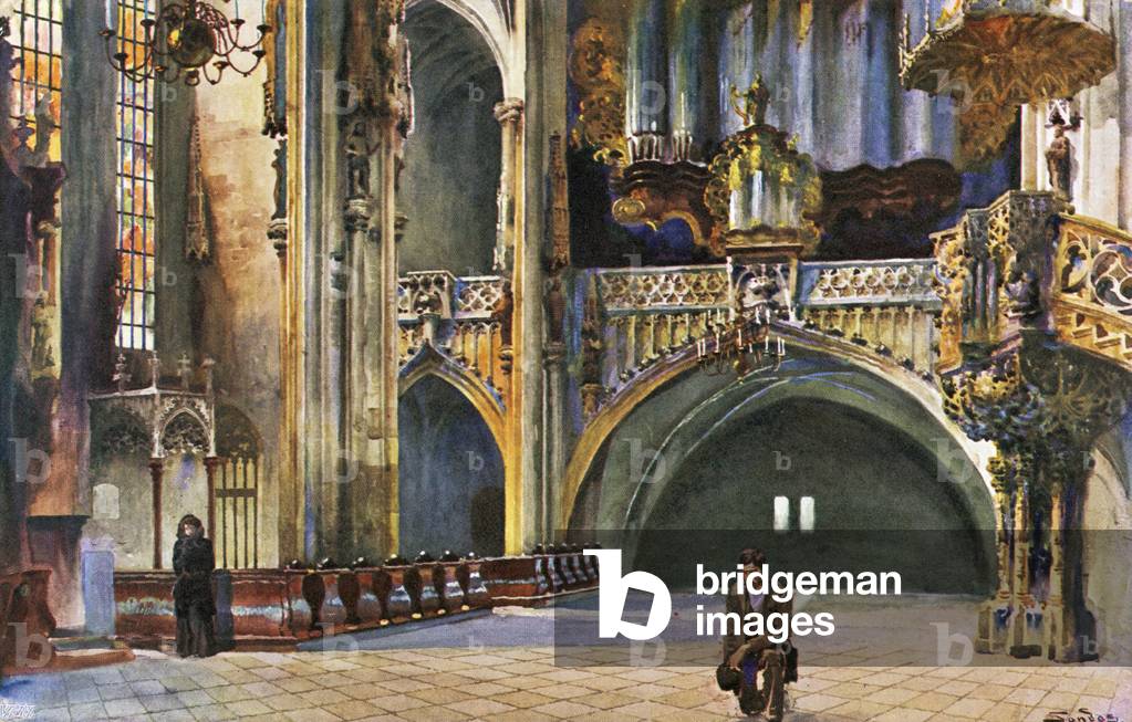 Church of St Stephen, Vienna, end of 19th/20th century (postcard)