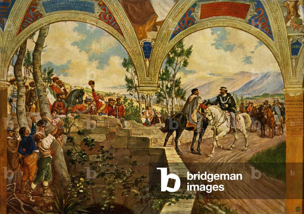 Giuseppe Garibaldi & King Victor Emanuel II of Italy -