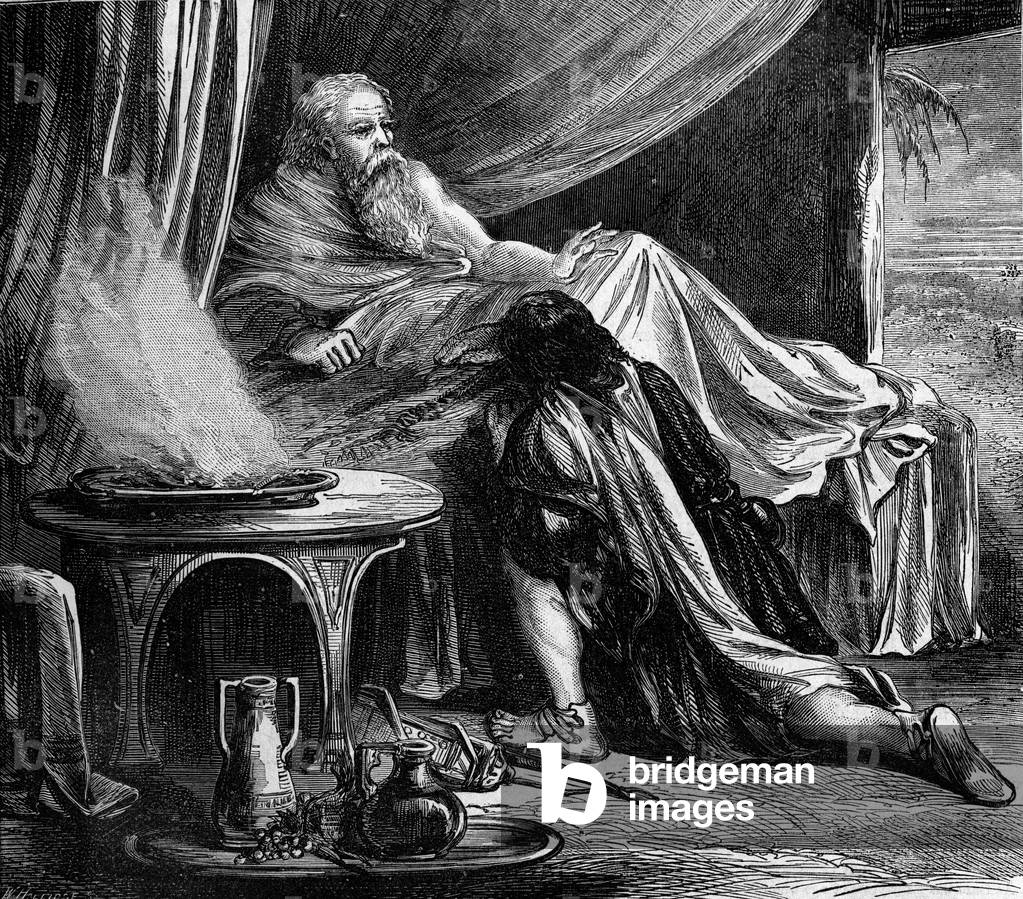 Isaac blessing Jacob - Bible