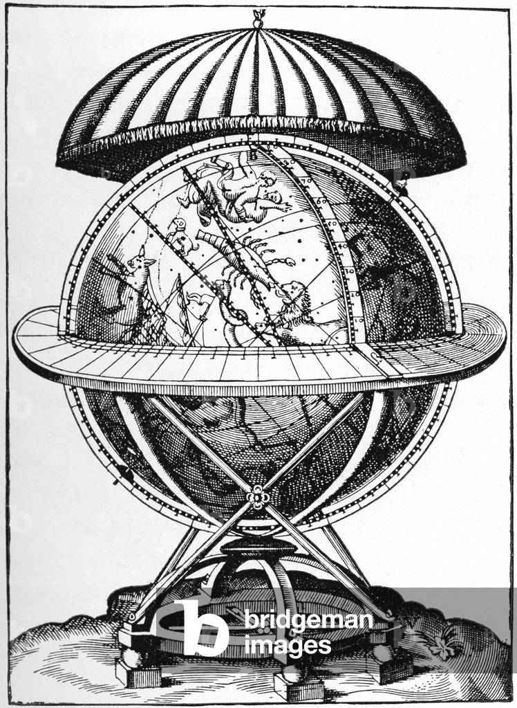 Tycho Brahe (1546-1601) - celestial globe, 1598