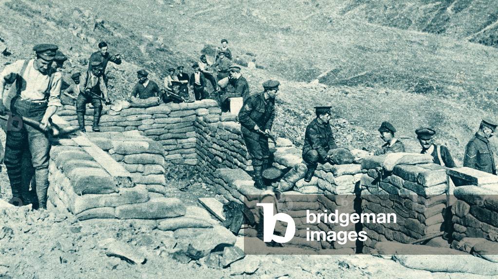 World War 1: British sand bay 'villa' at Salonica