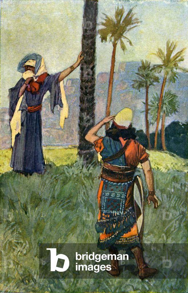 Deborah beneath the palm tree by J James Tissot - Bible