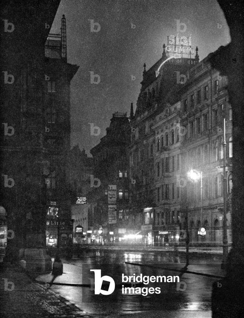 Kärntnerstraße at night, Vienna