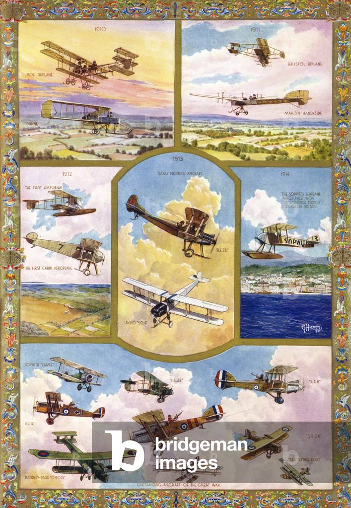 'The progress of aviation from 1910 to 1918'