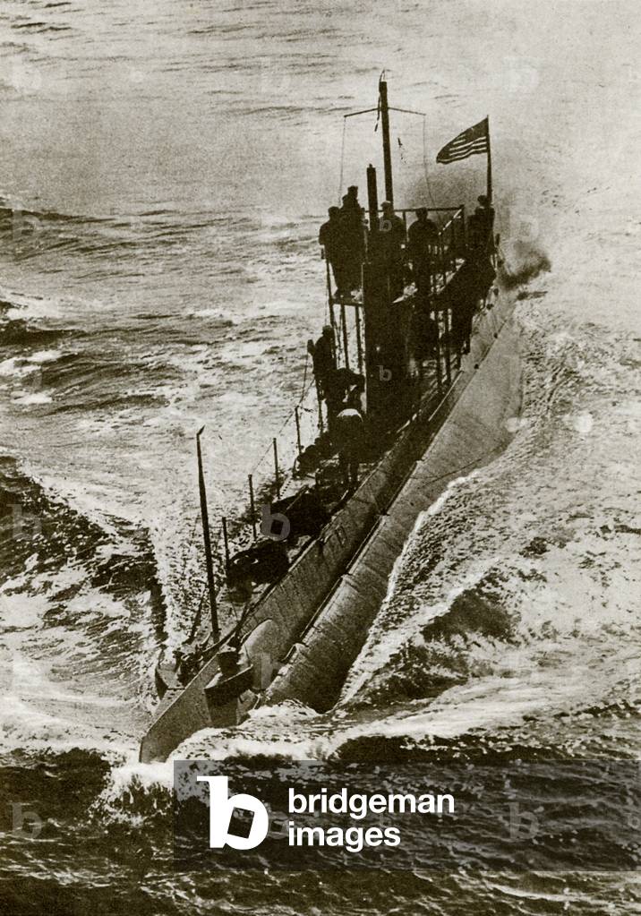 American submarine during WW1