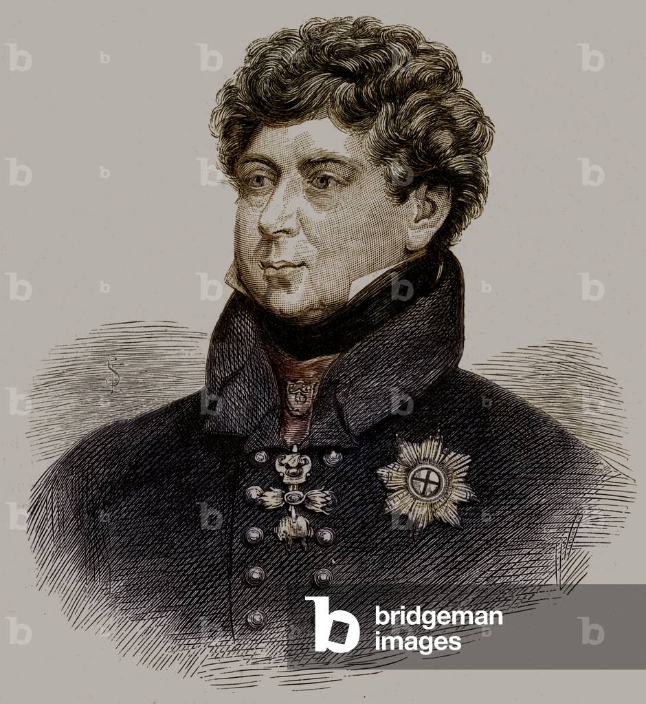 King George IV of King of England, 19th century (print)