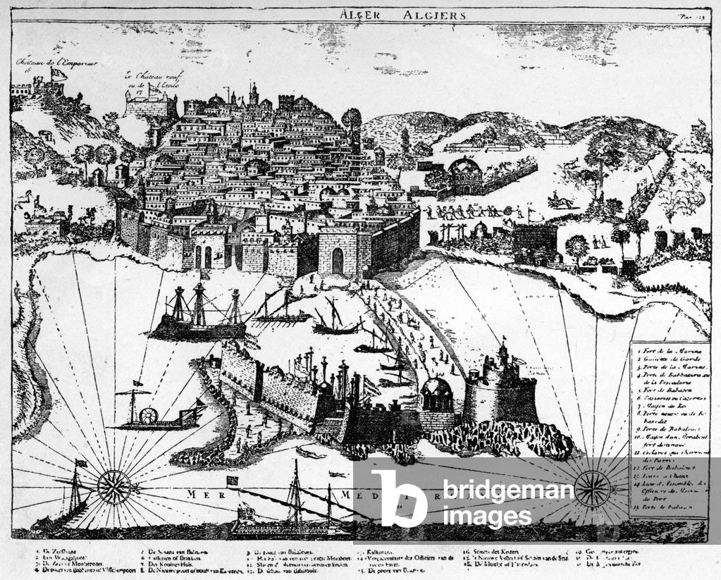 Map of Algiers 1700