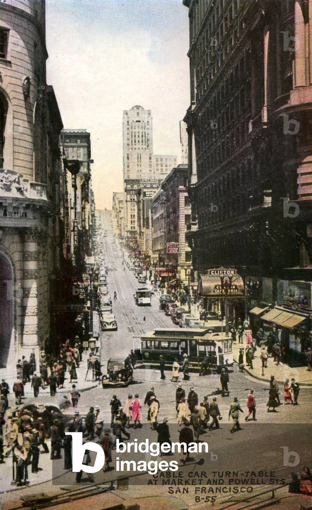 San Francisco Cable Car Turn-table at Market and