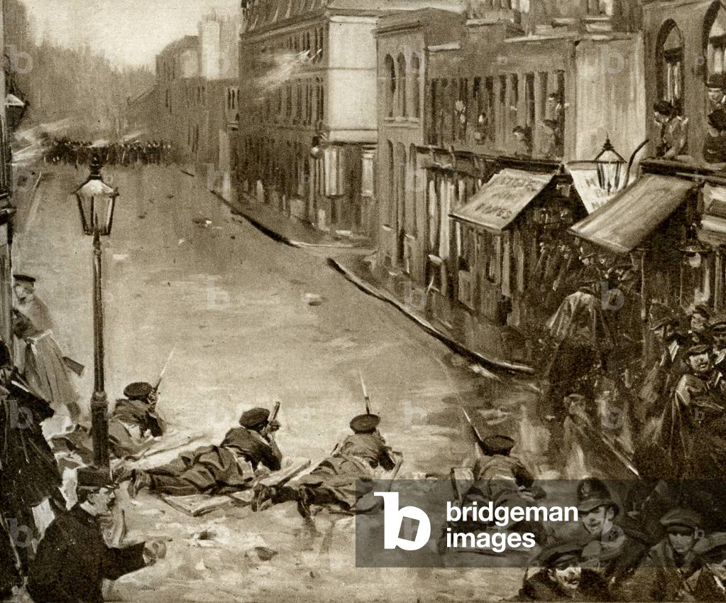 Battle of Sidney Street, from The Illustrated London News Silver Jubilee Record, 1935 (print)