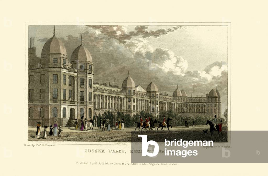 London Views:  Sussex Place, Regent's Park.