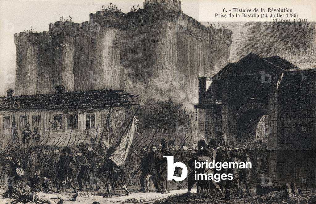 PARIS Storming of the Bastille (postcard)