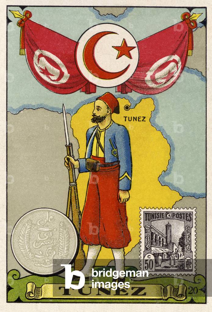 Tunis, late 19th/beg 20th century (postcard)