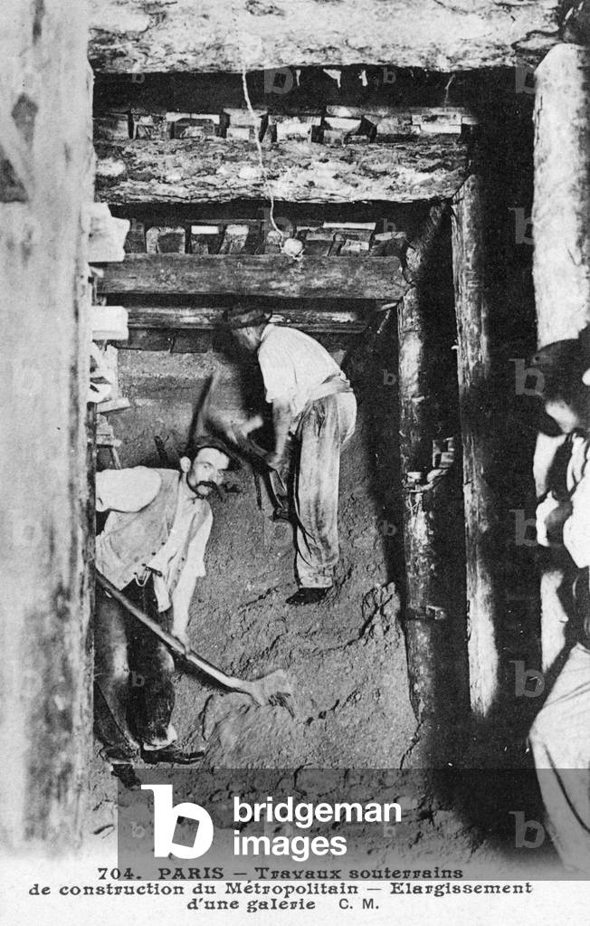 Paris Metro - construction of underground