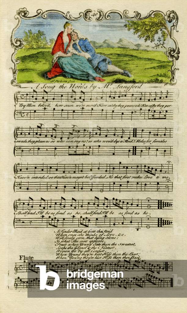 A song, the words by Mr