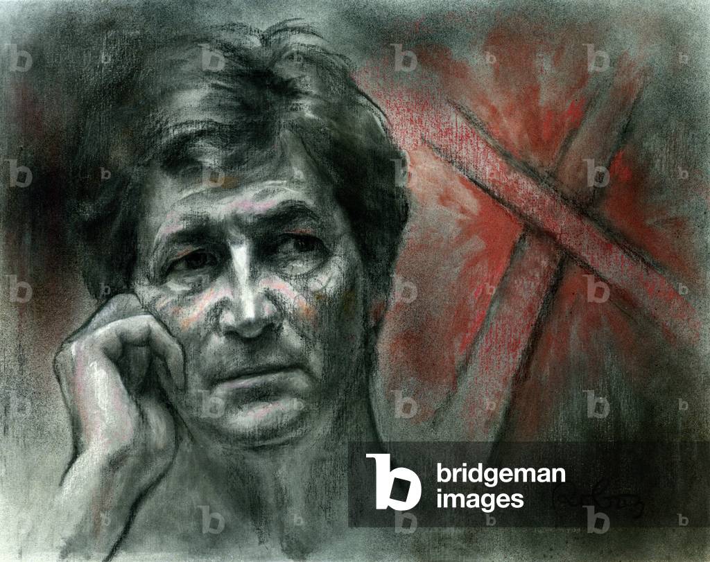 Melvyn Bragg  - portrait by Zsuzsi Roboz