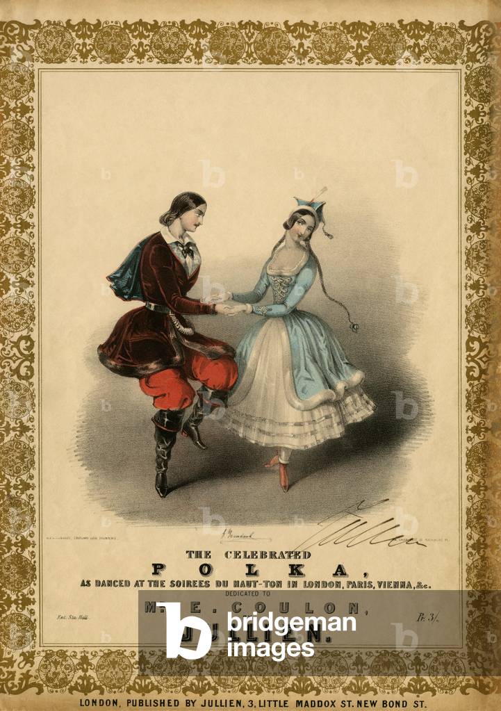 Couple dancing the Polka c