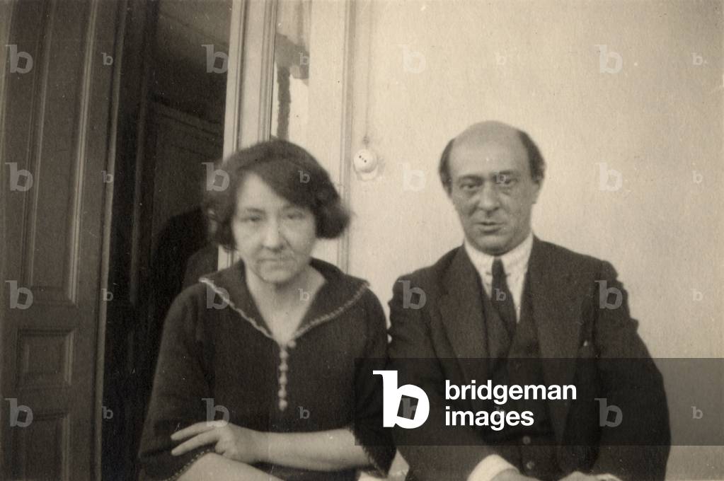 Arnold Schoenberg and his wife Mathilde