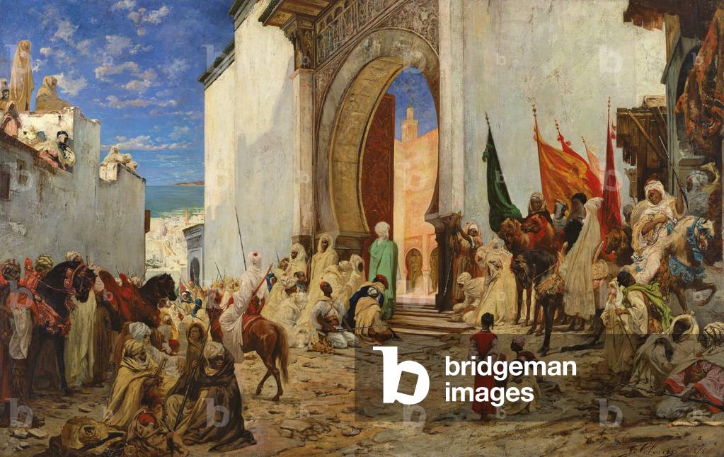 Ingresso dello Sharif di Ouezzane nella Moschea, 1876 (olio su tela)