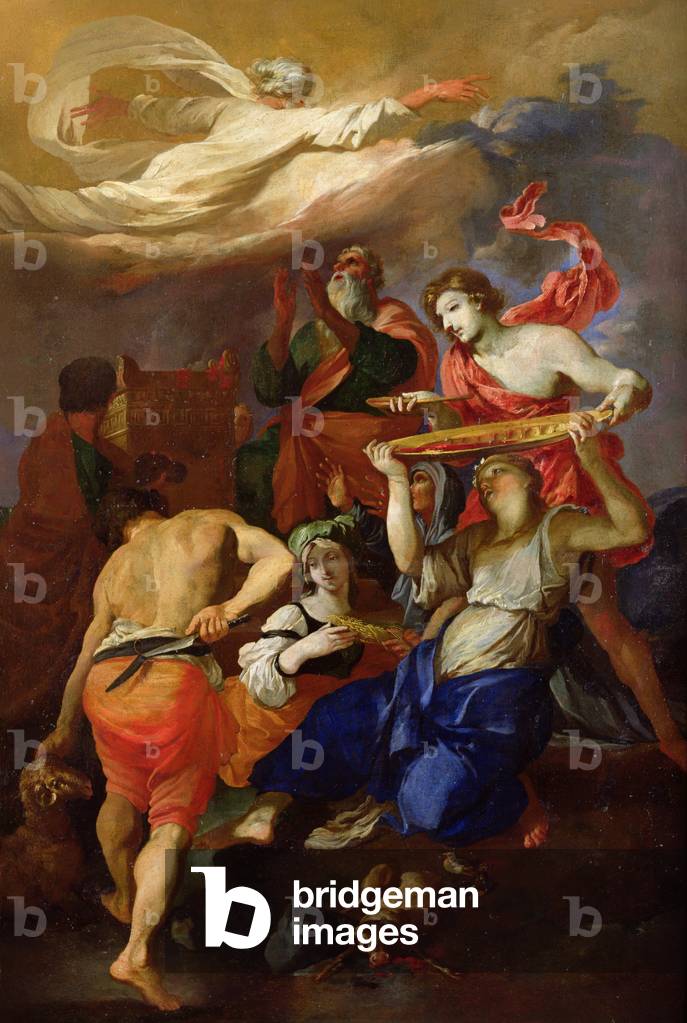 Il sacrificio di Noè (olio su tela)