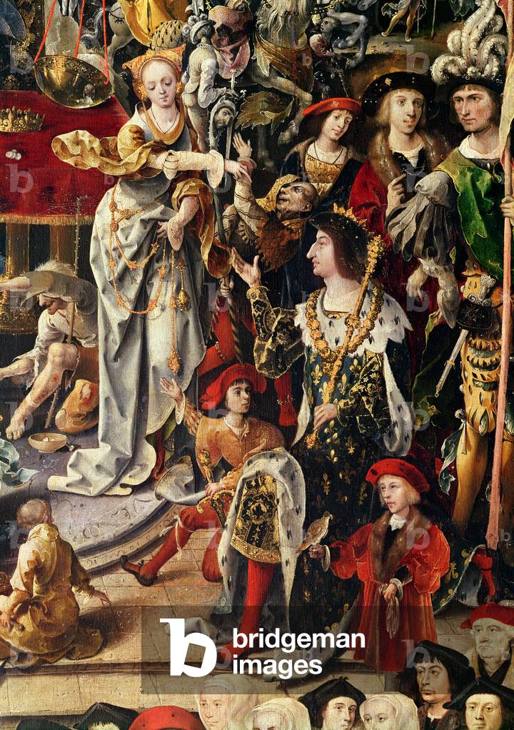 Immagine di Dipinto "Au juste poids vero equilibrio (vero peso", 1518 di French School