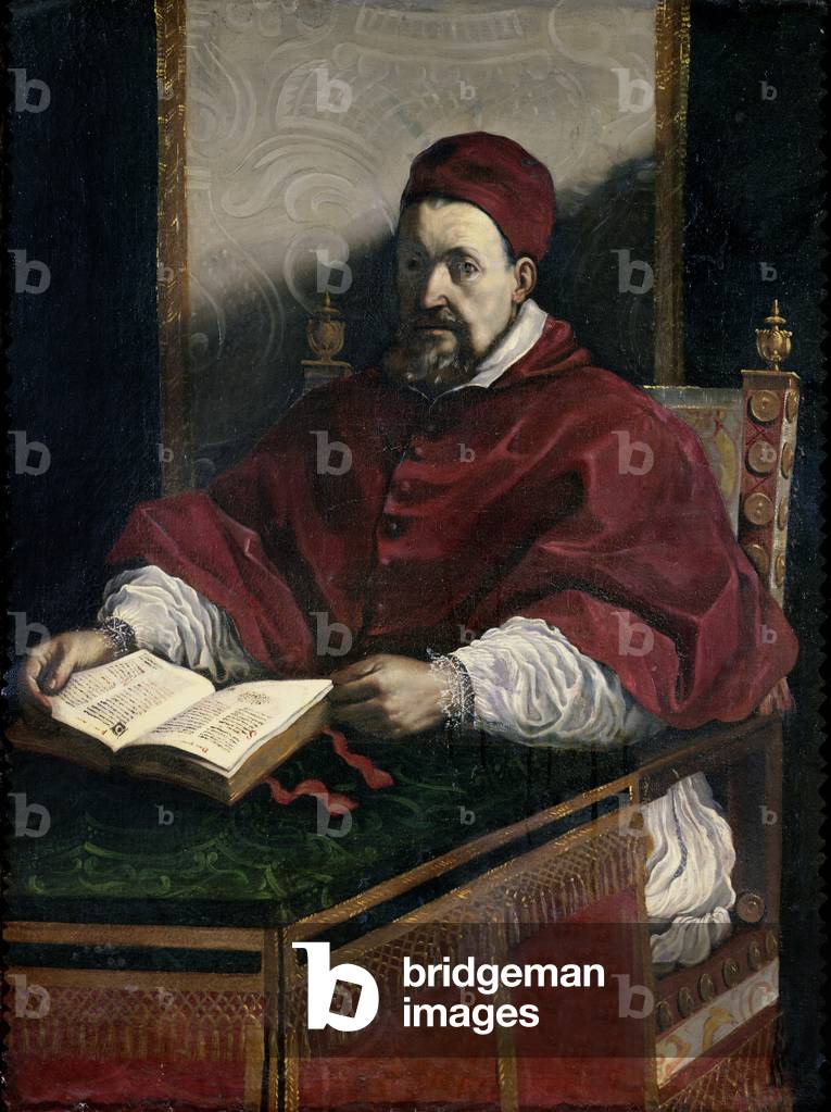 Immagine di Dipinto "Papa Gregorio XV (1554-1623) (olio su tela)", 17th Secolo di Guercino