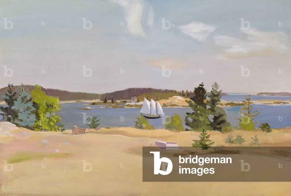 The Schooner, 1965 (oil on canvas)