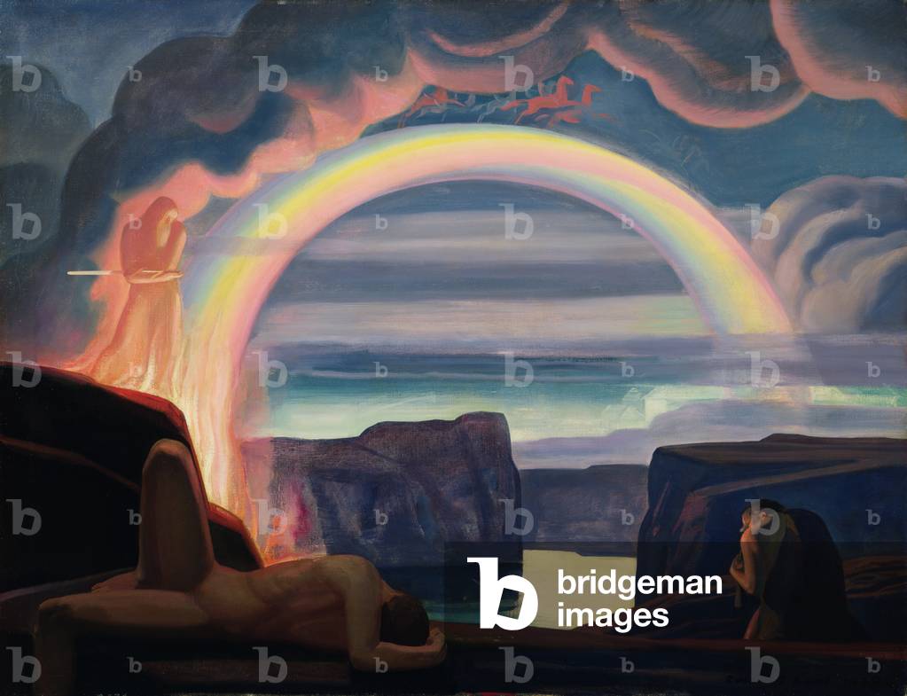 The Entrance of the Gods into Valhalla, 1929 (oil on canvas)
