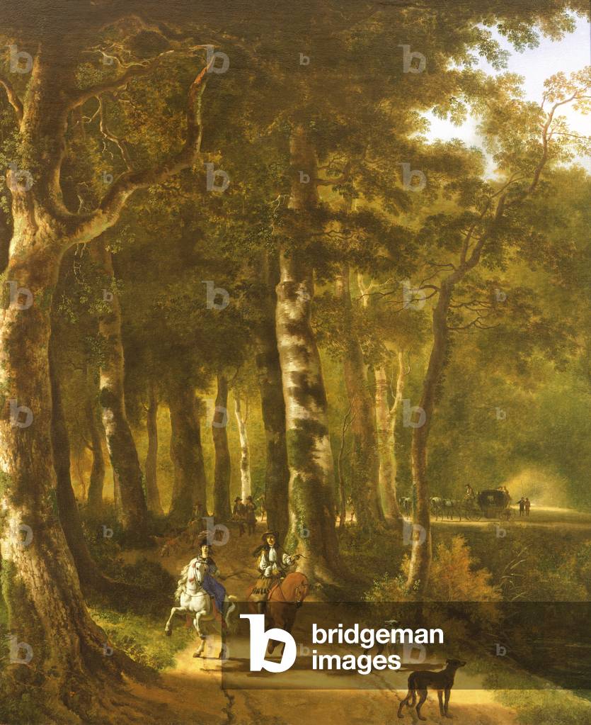 Travellers on a Path in a Wooded Landscape