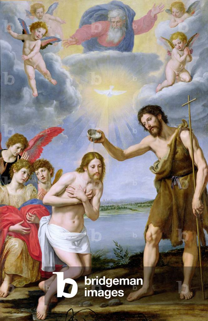 Die Taufe Christi (Öl auf Leinwand)