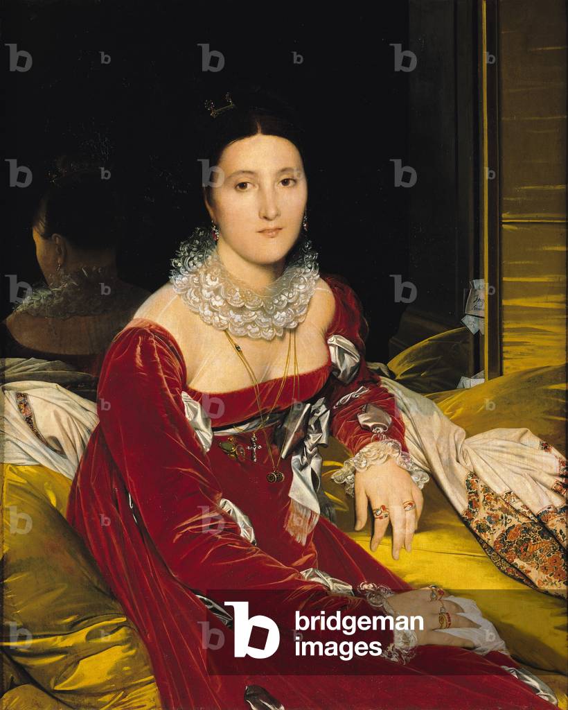 Bild von Gemälde "Madame de Senonnes", 19. Jahrhundert von Jean Auguste Dominique Ingres