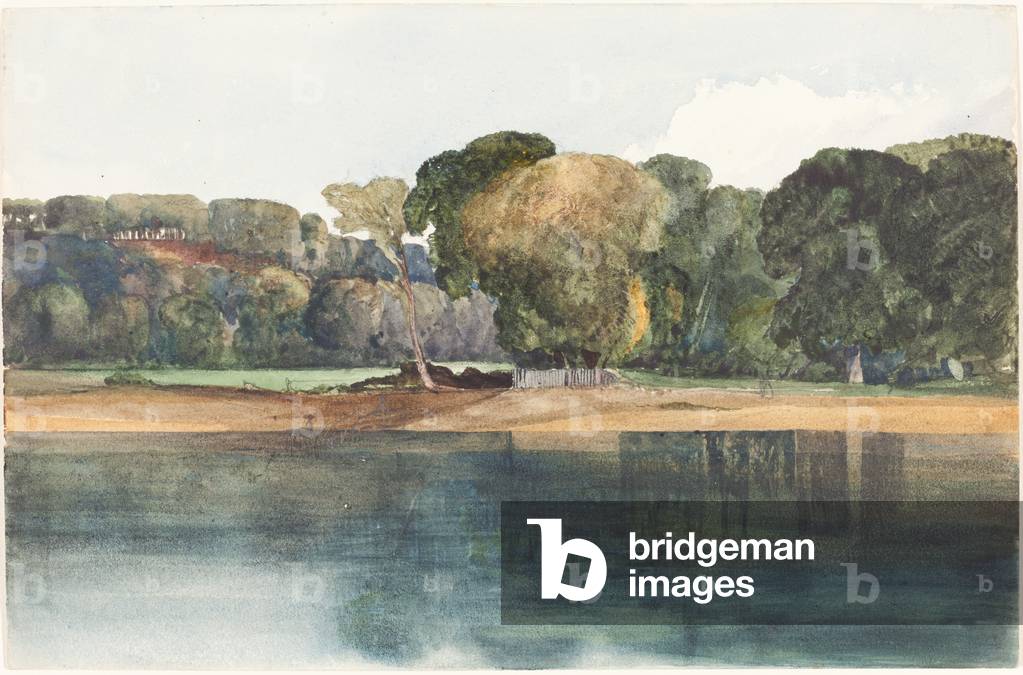 Landscape with Trees and Water (w/c and graphite)