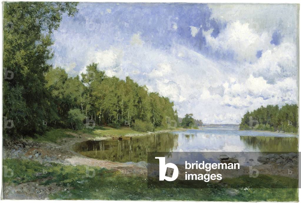 Lake view at Engelsberg, Vastmanland, 1893 (oil on canvas)