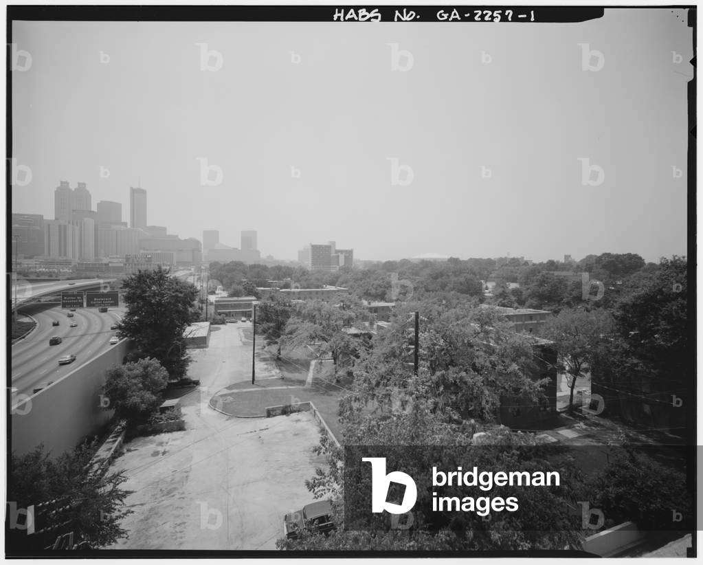 Techwood Homes (Public Housing), Bounded by North Avenue, Parker Street, William Street & Lovejoy Street, Atlanta, Fulton County, GA (b/w photo)