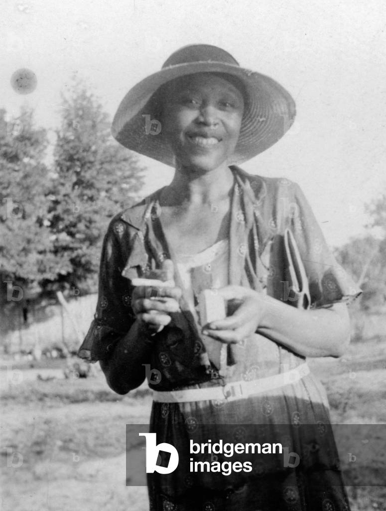 Smiling woman, c.1935 (b/w photo)