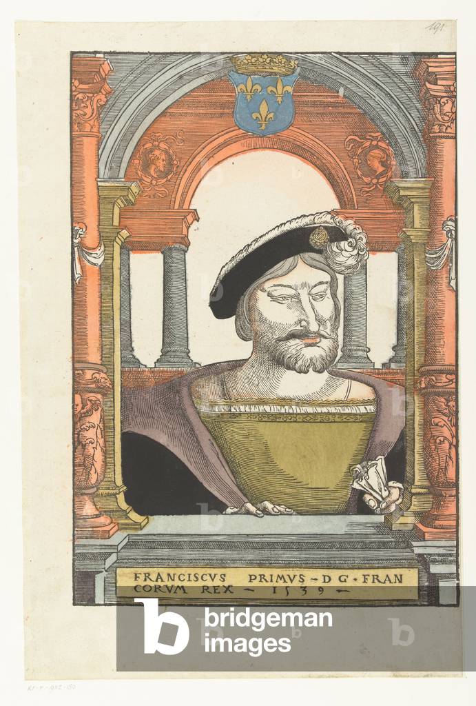 Portrait of Francis I, King of France (1494-1547), Duke of Brittany and count of Provence, 1539