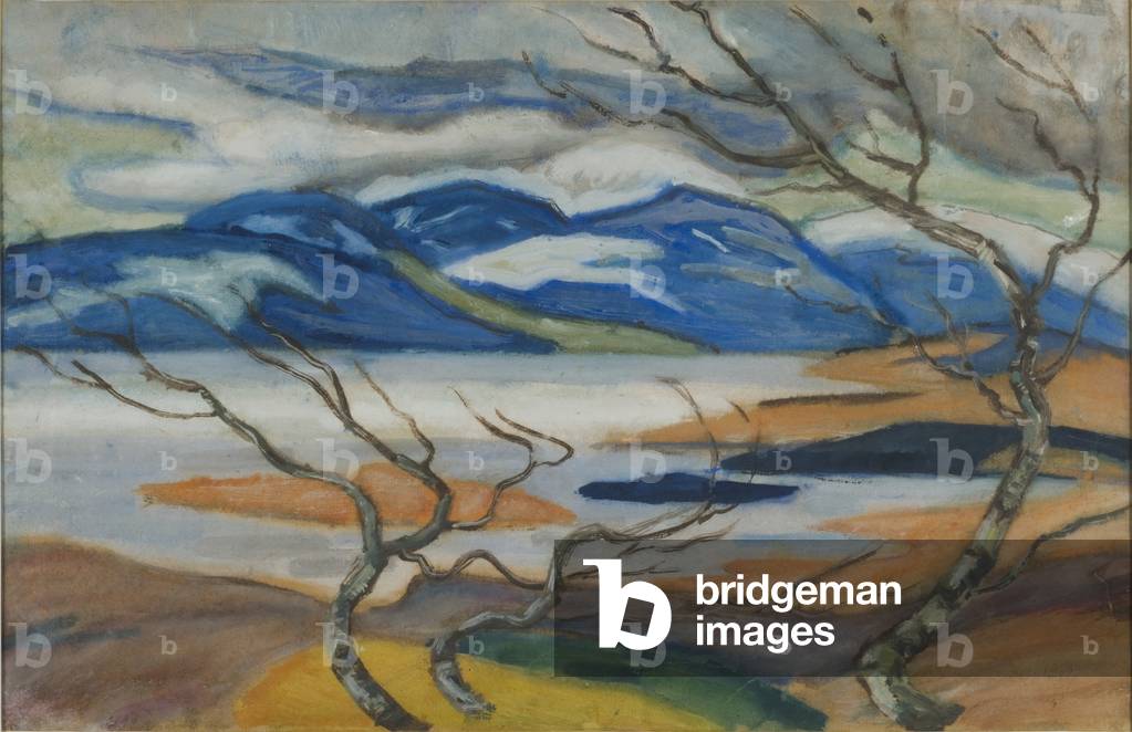 Torne Marsh in Spring (gouache on paper)