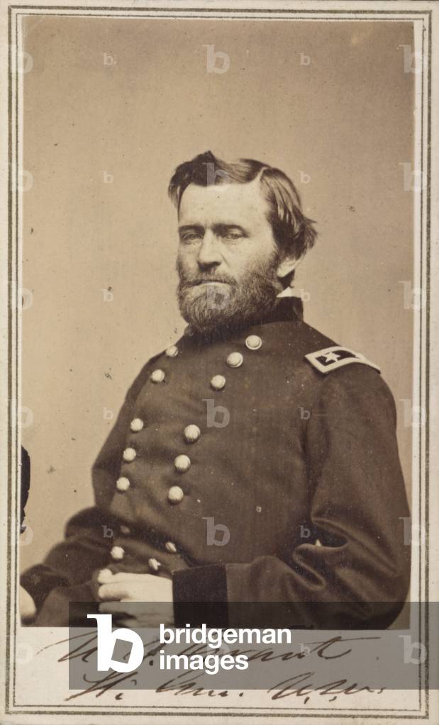 Maj. Gen. Ulysses S. Grant, officer of the Federal Army, 1862-4 (b/w photo)